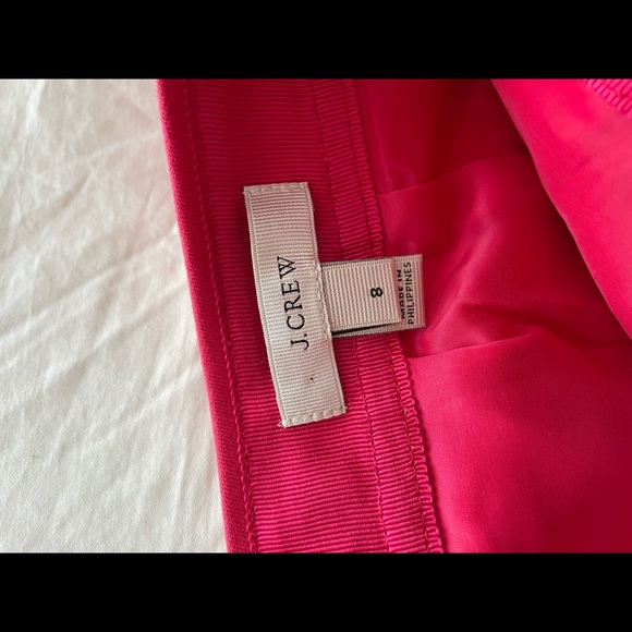 Pink/red structured Jcrew button skirt - Picture 4 of 4